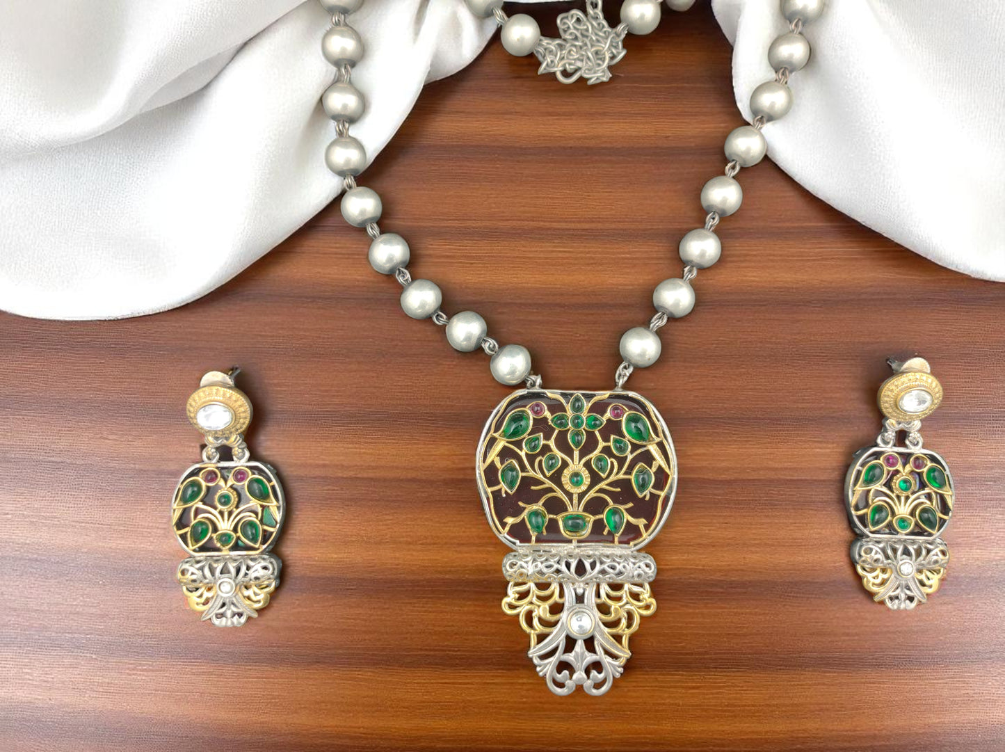 Gothica Luna Vriksha The Tree of Radiance Necklace Set