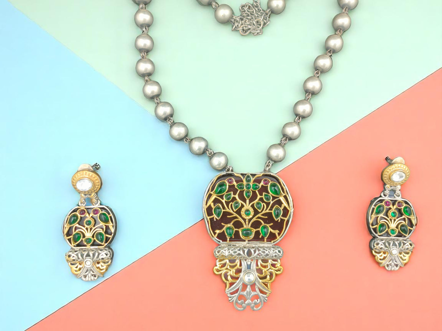 Gothica Luna Vriksha The Tree of Radiance Necklace Set