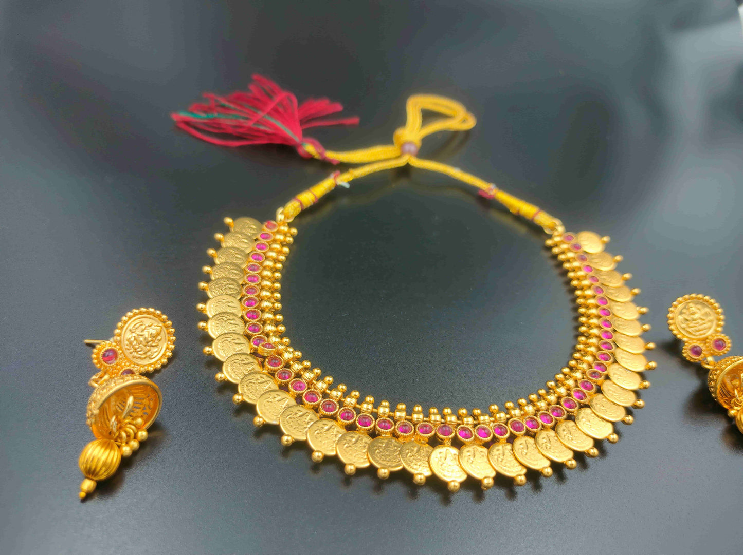 Devi Kanaka Coin Necklace Set